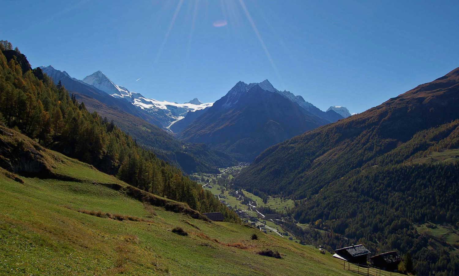 Chalet Nid d'Aigle - Mayen à louer -la terrasse - la vue