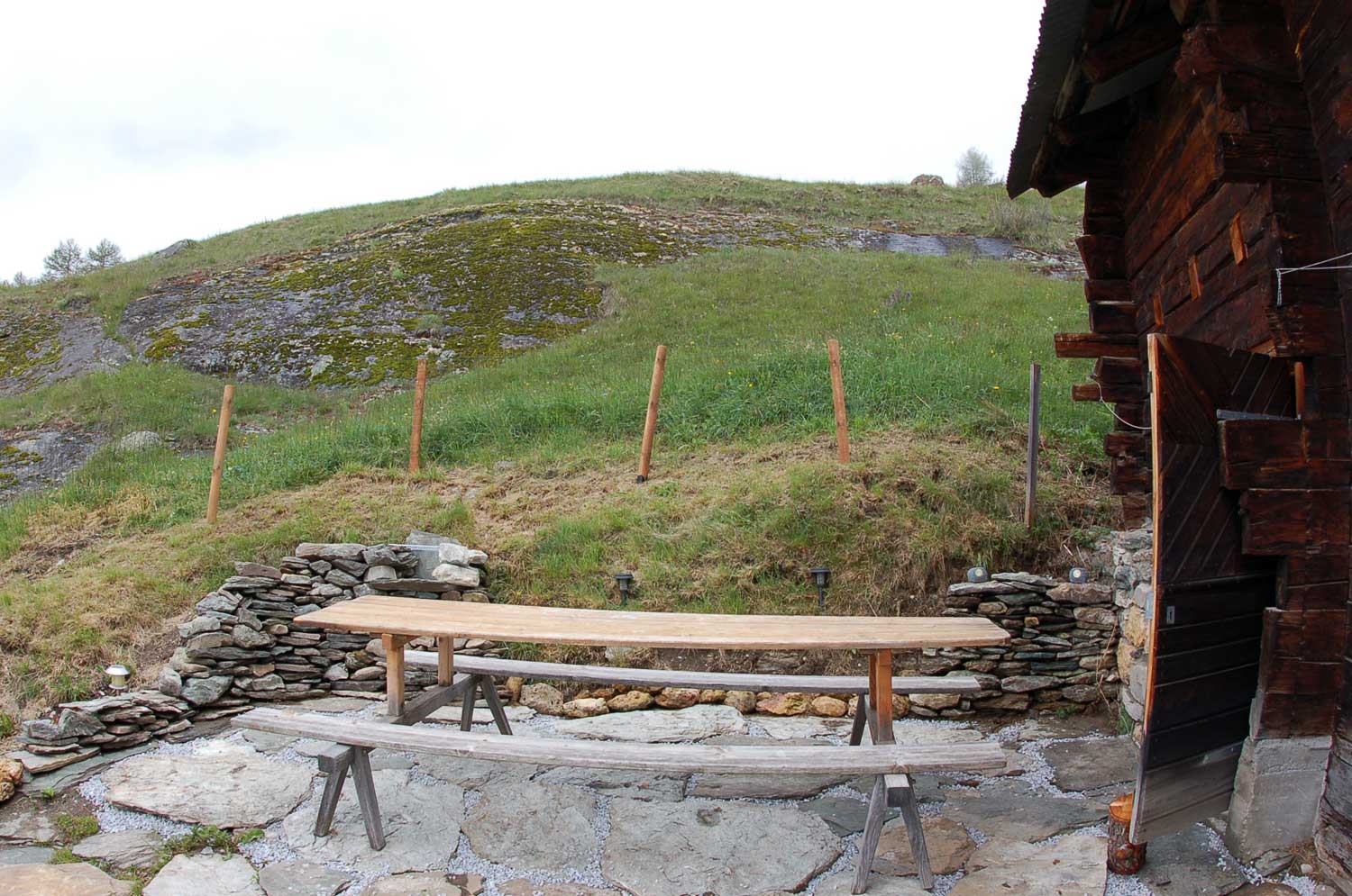 Chalet Nid d'Aigle - Mayen à louer -la terrasse - la terrrasse