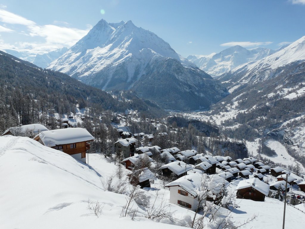 Le village de Villaz sur Evolène